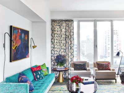  Eclectic Apartment Living Room. Castle of Color  by Kati Curtis Design.