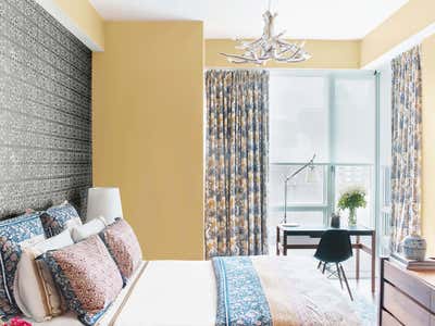  Contemporary Apartment Bedroom. Castle of Color  by Kati Curtis Design.