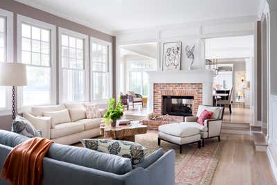  Craftsman Living Room. Contemporary Craftsman on the Water by Kati Curtis Design.