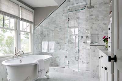  Contemporary Family Home Bathroom. Contemporary Craftsman on the Water by Kati Curtis Design.