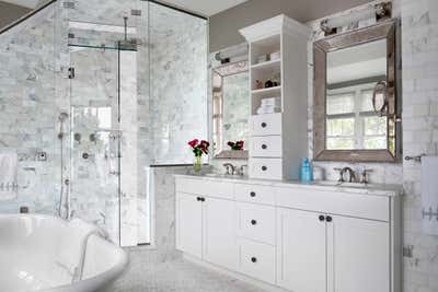  Craftsman Family Home Bathroom. Contemporary Craftsman on the Water by Kati Curtis Design.