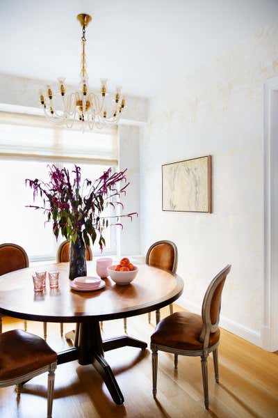  Transitional Apartment Dining Room. A New Home for a New Beginning  by Kati Curtis Design.