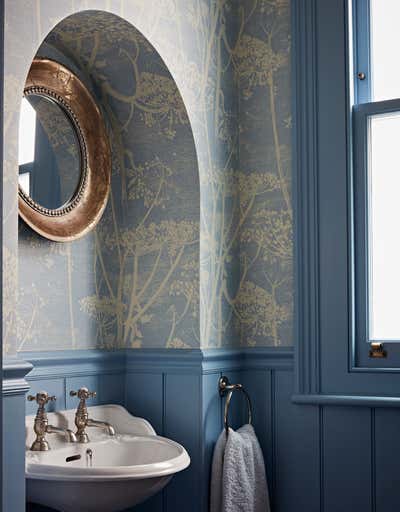  Transitional Family Home Bathroom. Earls Court Family Apartment by Godrich Interiors.