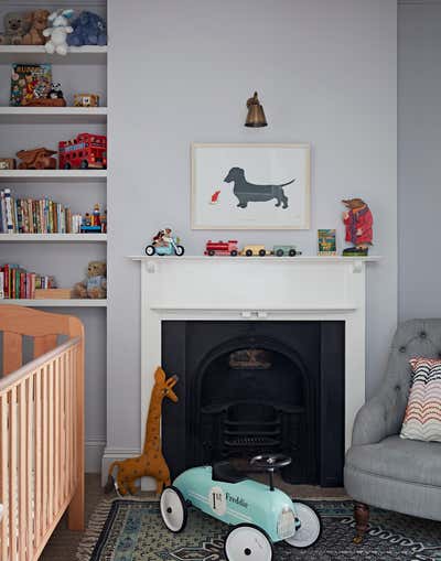  Contemporary Family Home Children's Room. Earls Court Family Apartment by Godrich Interiors.