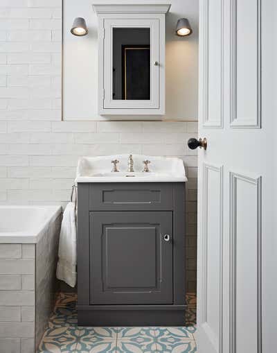  Contemporary Family Home Bathroom. Earls Court Family Apartment by Godrich Interiors.