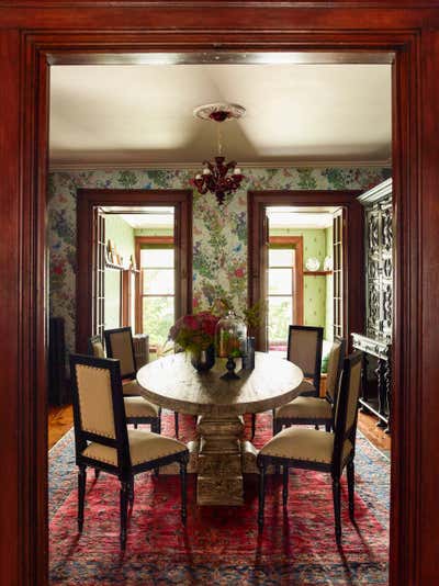  Eclectic Family Home Dining Room. A Victorian Townhouse in New York's Meatpacking District  by Kati Curtis Design.