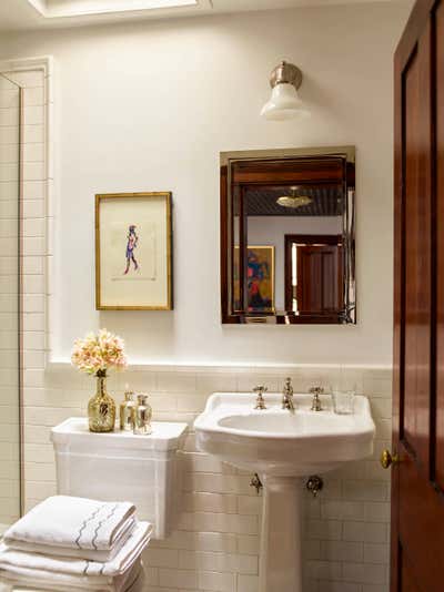  Eclectic Family Home Bathroom. A Victorian Townhouse in New York's Meatpacking District  by Kati Curtis Design.