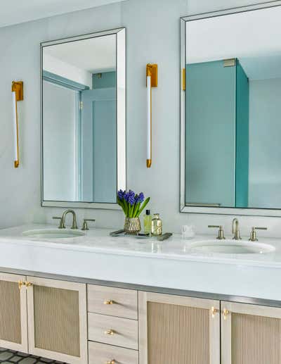  Eclectic Apartment Bathroom. Upper West Side Pied A Terre  by Kati Curtis Design.