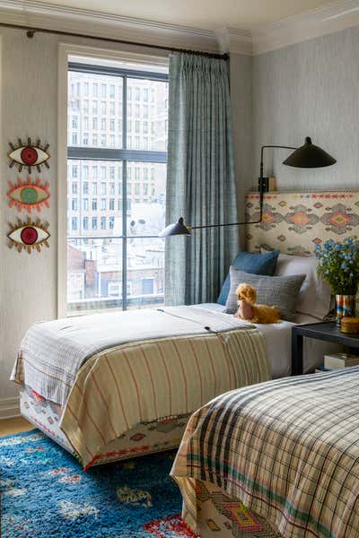 Contemporary Apartment Children's Room. Upper West Side Pied A Terre  by Kati Curtis Design.