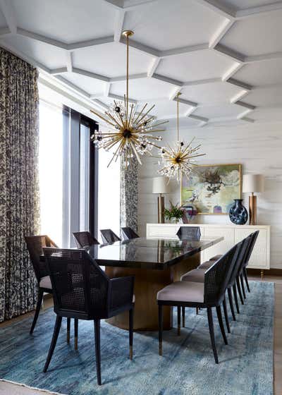  Contemporary Art Deco Dining Room. Contemporary Tribeca 5 Bedroom Apartment by Kati Curtis Design.