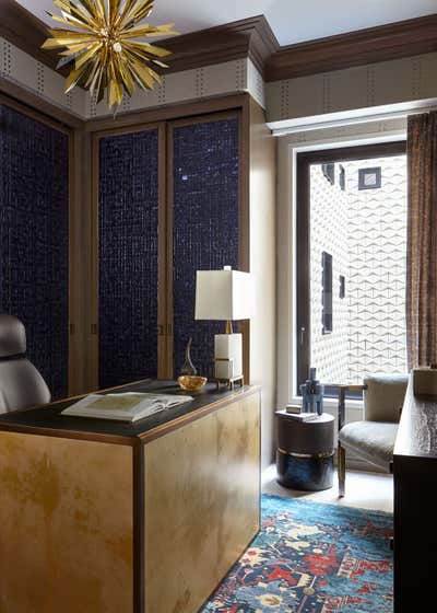  Art Deco Apartment Office and Study. Contemporary Tribeca 5 Bedroom Apartment by Kati Curtis Design.