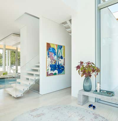 Contemporary Beach House Entry and Hall. Sag Harbor Waterfront by Daun Curry Design Studio.