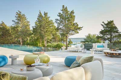  Contemporary Beach House Patio and Deck. Sag Harbor Waterfront by Daun Curry Design Studio.