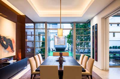  Contemporary Family Home Dining Room. Kuwait Estate by The Warner Group Architects, Inc..