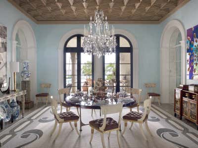  Contemporary Traditional Beach House Dining Room. Palm Beach Residence by Bunny Williams Inc..
