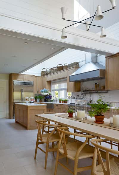 Country Country House Kitchen. Hamptons country home by David Kleinberg Design Associates.