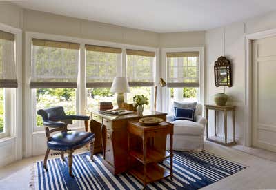 Country Office and Study. Hamptons country home by David Kleinberg Design Associates.