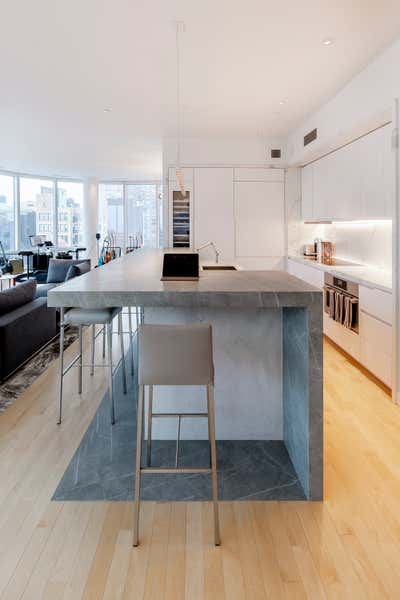  Contemporary Bachelor Pad Kitchen. Private Residence  by d s l v studio.