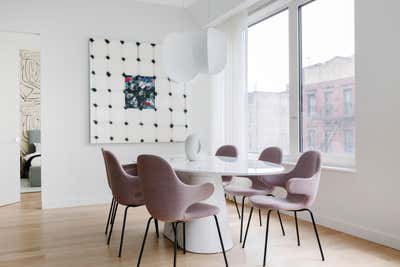 Contemporary Apartment Dining Room. 32 East 1st Ave, New York  by d s l v studio.