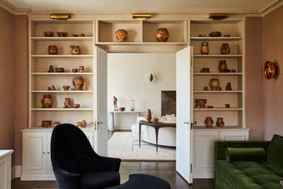  Contemporary Apartment Office and Study. Park Avenue by Jeremiah Brent Design.