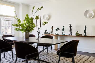  Contemporary Apartment Dining Room. Park Avenue by Jeremiah Brent Design.