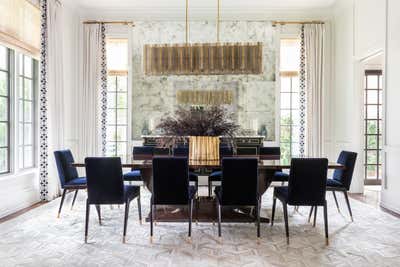 Hollywood Regency Dining Room. Timeless Elegance  by Chandos Dodson Interior Design.