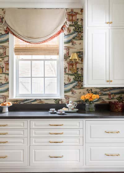  Traditional British Colonial Family Home Pantry. Traditional Beauty  by Chandos Dodson Interior Design.