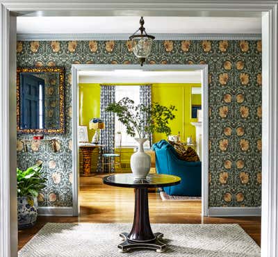  Maximalist Family Home Entry and Hall. Spring Valley Maximalism  by Zoe Feldman Design.