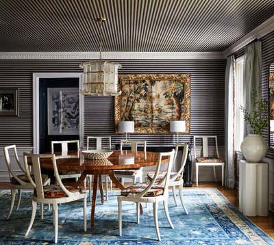  Maximalist Family Home Dining Room. Spring Valley Maximalism  by Zoe Feldman Design.