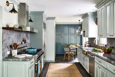  Eclectic Family Home Kitchen. Spring Valley Maximalism  by Zoe Feldman Design.