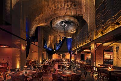  Contemporary Hotel Dining Room. Moxy East Village by Rockwell Group.