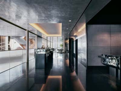 Contemporary Lobby and Reception. Equinox Hotel by Rockwell Group.