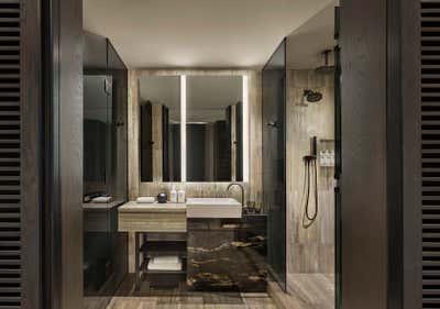  Contemporary Hotel Bathroom. Equinox Hotel by Rockwell Group.