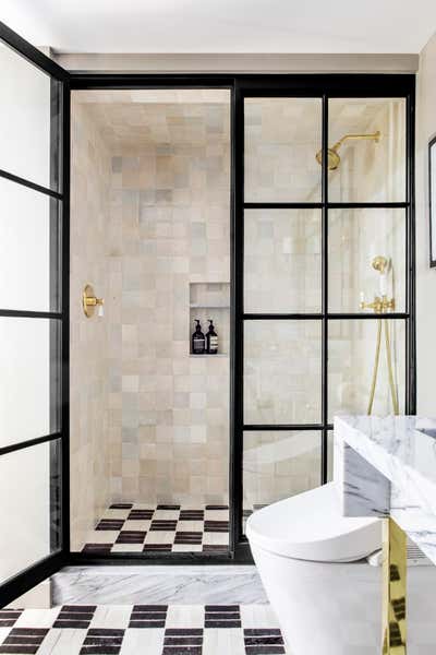  Eclectic Apartment Bathroom. West Hollywood Pied-a-Terre by Nate Berkus Associates.