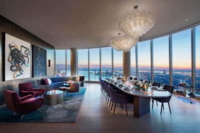  Contemporary Apartment Dining Room. 15 Hudson Yards by Rockwell Group.