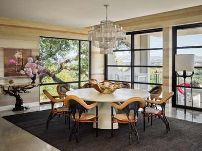  Maximalist Family Home Dining Room. Hill House by Ken Fulk Inc..