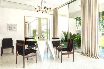 Mid-Century Modern Vacation Home Dining Room. Palm Springs by Formarch.