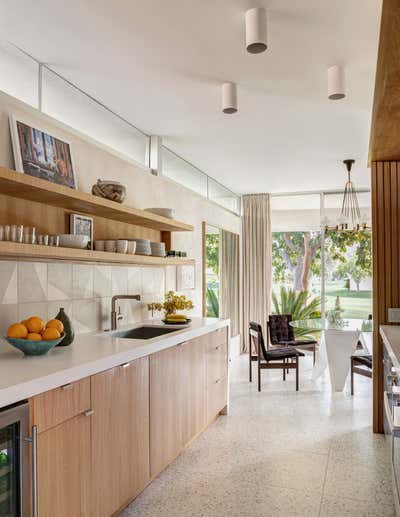  Mid-Century Modern Vacation Home Kitchen. Palm Springs by Formarch.