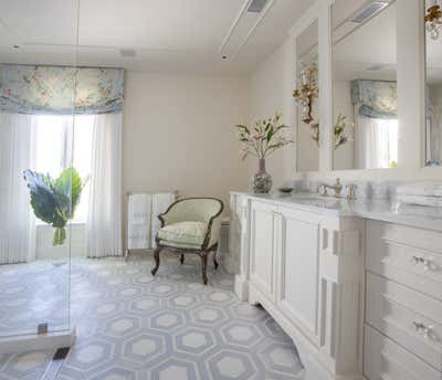 Traditional Vacation Home Bathroom. Palm Beach Estate by Solis Betancourt & Sherrill.