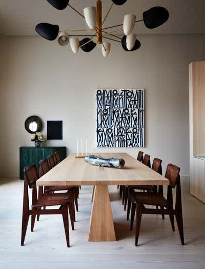  Contemporary Apartment Dining Room. West Village Apartment  by Shawn Henderson Interior Design.