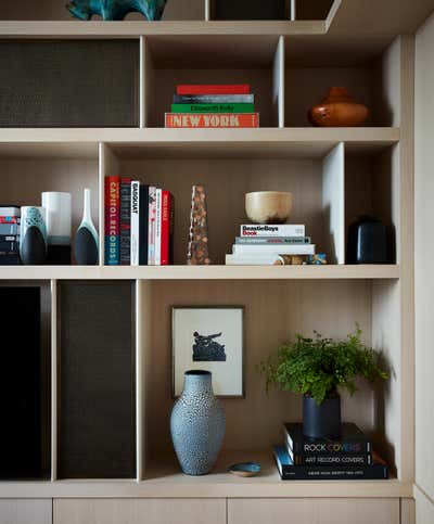 Contemporary Office and Study. West Village Apartment  by Shawn Henderson Interior Design.