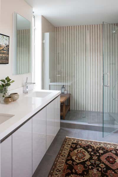 Contemporary Vacation Home Bathroom. Palm Springs by Laura Roberts Interiors.