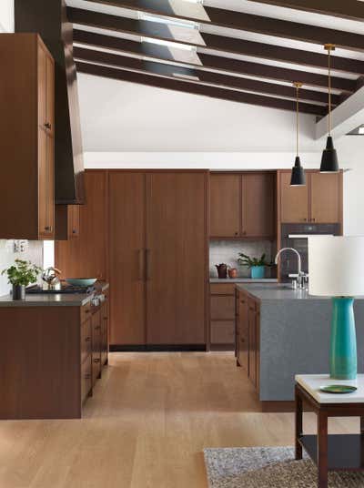  Mid-Century Modern Family Home Kitchen. Cliff May Home - Lafayette by JKA Design.