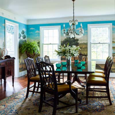 Traditional Dining Room. Westchester Farmhouse  by Robin Henry Studio.