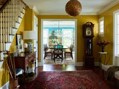 Traditional Country House Entry and Hall. Westchester Farmhouse  by Robin Henry Studio.