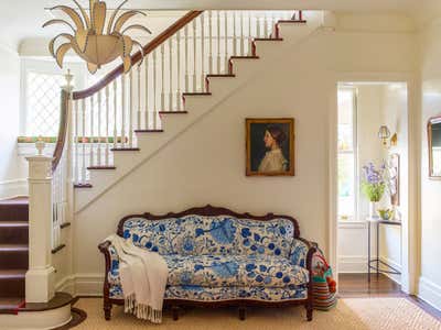  Victorian Family Home Entry and Hall. Larhchmont Victorian by Robin Henry Studio.