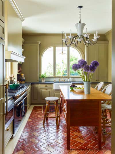  Victorian Family Home Kitchen. Larhchmont Victorian by Robin Henry Studio.