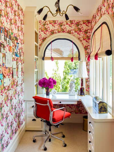  Victorian Family Home Office and Study. Larhchmont Victorian by Robin Henry Studio.
