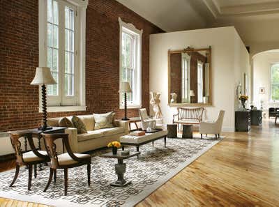 Eclectic Family Home Living Room. Hudson River Loft by Meryl Stern Interiors.