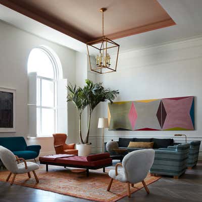  Mid-Century Modern Apartment Living Room. House of Elle Decor by Neal Beckstedt Studio.